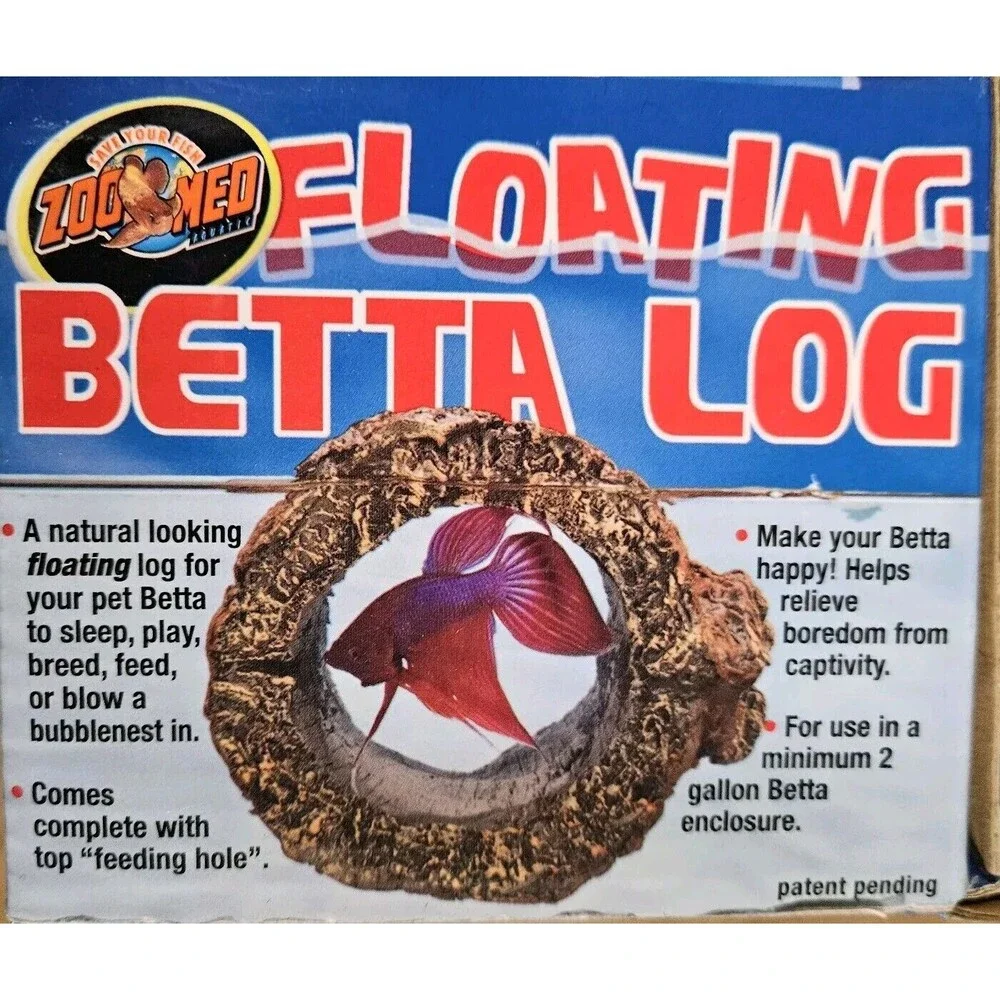 Zoo Med Labs Betta Floating Logs is Safe Cover and Reduces Stress For Fish